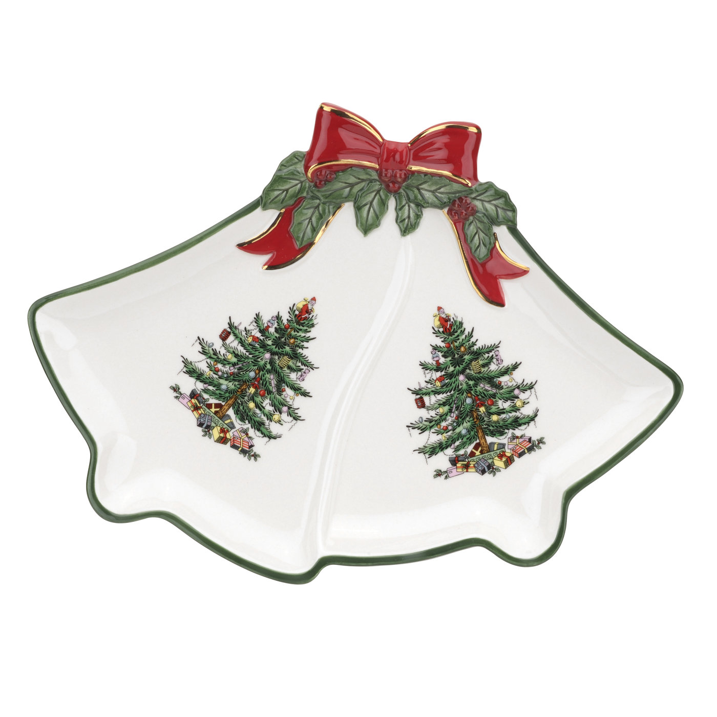 Christmas Tree Ribbon Bells Dish image number null